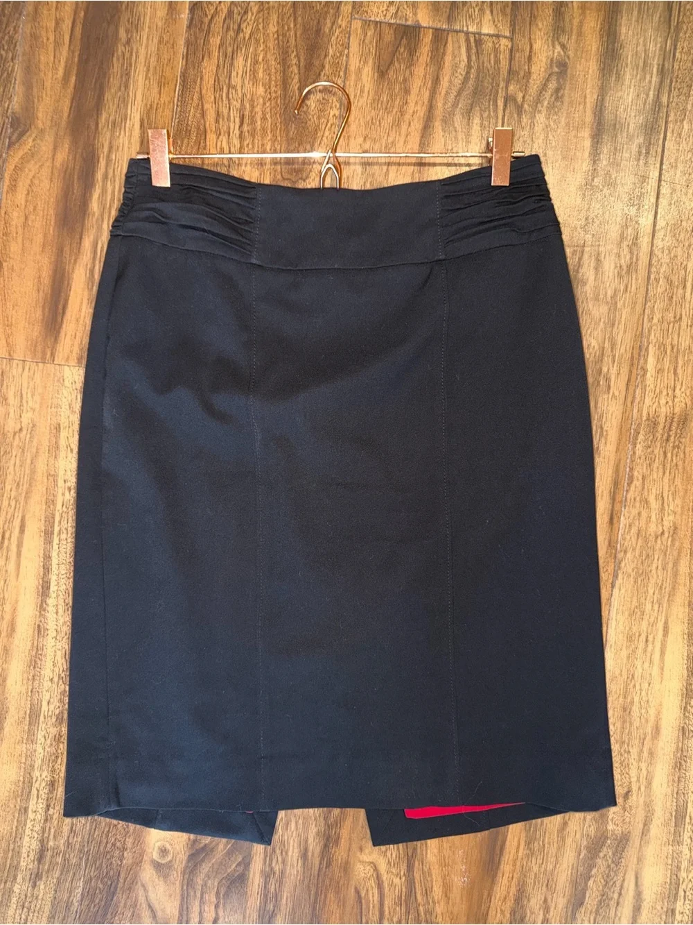 WHBM Black Pencil Skirt with Slit